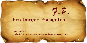 Freiberger Peregrina névjegykártya